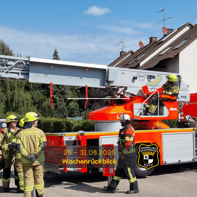 Drehleiter mit Personen